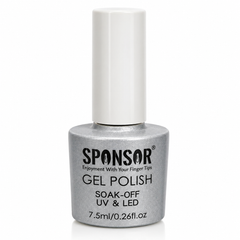 Silver Gel Polish 7.5ml Sponsor – Metallic UV LED Soak Off Nail Gel Polish for Nail Art Sponsor