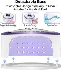 Portable UV LED Nail Lamp | 180W Ultra Long Power Storage