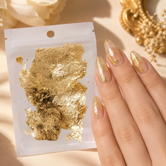 Gold Foil Paper for Nail Art Decoration | Metallic Nail Foil Sheets