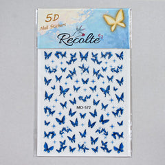 5D Butterfly Nail Art Stickers Recolte