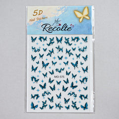 5D Butterfly Nail Art Stickers Recolte