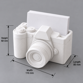 3D Printed Camera Shape Visiting Card Holder | DSLR Desk Card Stand