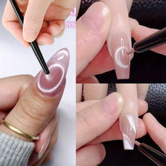 Magic Wand Nail Magnet Pen | Cat Eye Gel Polish Magnetic Nail Art Tool