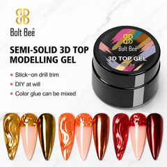 3D Top Gel 8g Bolt Bee Professional – Nail Art Sculpture | Chrome Gel