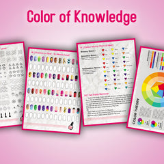 A4 Size Laminated Nail Art Practice & Theory Book for Nail Training & Learning