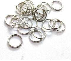 Silver Nail Art Rings for Navratri Nail Charms