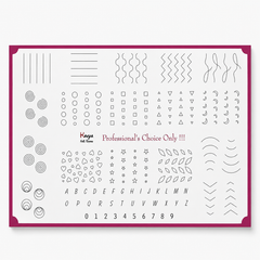 A4 Nail Art Practice Sheet for Beginners by Kavya Nail Art – Reusable Nail Design Training Practice Board for Nail Art Learning & Professional Practice