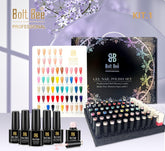 Bolt Bee Professional Gel Polish with Glitter 9ml (60 + 5 pcs set)