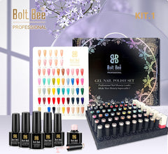 Bolt Bee Professional Gel Polish with Glitter 9ml (60 + 5 pcs set)