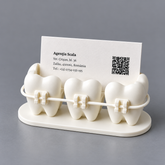 3D Printed Dentist Visiting Card Holder | Tooth Shape Business Card Stand