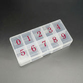Nail Tips Empty Storage Box|Professional Nail Art Display & Storage Case