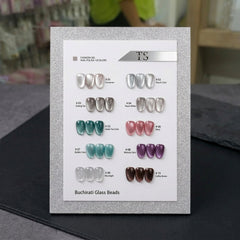 Buchirati Glass Beads 15ml Cat Eye's (10 Pcs Set) TS Thr3e Strokes