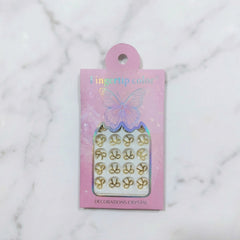 Gold Metal Bow Nail Charms – Metallic Bow Nail Art Decorations