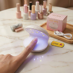 Q1 Mini UV LED Nail Lamp (61x60x50mm) – Portable Nail Art Dryer for Gel Polish & Nail Extensions