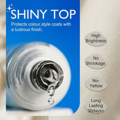 Shiny Top Coat 15ml for Nail Art by Uniq Professional