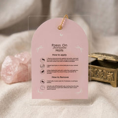 Press on Nail Card with Plastic Cover ITIIS Professional | Nail Display Packaging Card