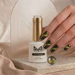 9D Peacock Feather Cat Eye Gel Polish (Shade No. 17) MC MEE Professional