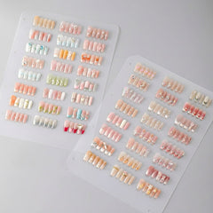 Nail Art Display File Large, Medium & Small Transparent Organizer with Ring Binder