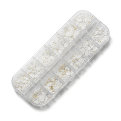 White Flower Box for Nail Art – White Floral Nail Decorations