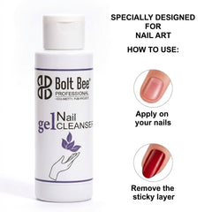 Nail Gel Cleanser for Gel Nails, Nail Prep & Sticky Layer Removal 100ml Bolt Bee Professional