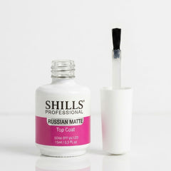Russian Matte Top Coat 15ml SHILLS Professional – Best for Chrome Nail Art
