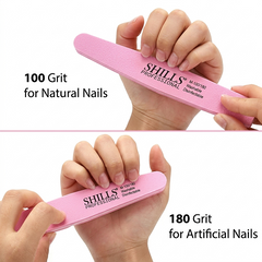 Soft Buffer 100/180 SHILLS Professional – Nail Buffer for Gel, Acrylic & Natural Nails