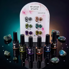 9D-Cat Eye Gel Polish Set – 12ml Cat Eye Nail Art Gel for UV LED Lamp
