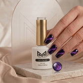 9D Purple Cat Eye Gel Polish (Shade No. 15) MC MEE Professional
