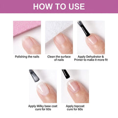 15ml Transparent Milky Base Coat SHILLS Professional