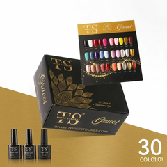 TS Grace-1 Gel Polish Kit (30+6 pcs) 7.5ml | Professional UV LED Gel Nail Polish Starter Kit