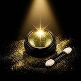 Gold Chrome Powder for Nail Art | Mirror Effect Metallic Nail Pigment