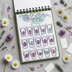 Nail Art Sticker Making Laminated Book – Reusable Nail Design Practice Book for Beginners & Professional Nail Artists