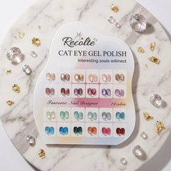 D Silk 8ml Cat Eye's (24 Pcs Set) Recolte