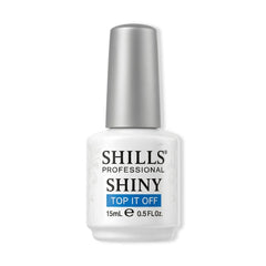 Shiny Top It Off 15ml Shills Professional | High Gloss Gel Top Coat for Nail Art