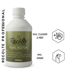 Pure Acetone 200ml Recolte Professional