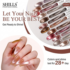 Burnt Tea Mocha 10ml Cat Eye's (12 Pcs Set) SHILLS Professional