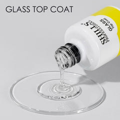Glass Top Coat 15ml Shills Professional | High Shine Nail Gel Top Coat