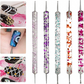 Glitter Dotting Tool 5 Pcs Set for Nail Art | Nail Design Dotting Pen Tool Kit