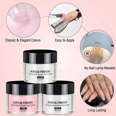 Nail Art Acrylic Powder 30g for Strong Nail Extensions