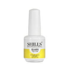 Glass Top Coat 15ml Shills Professional | High Shine Nail Gel Top Coat