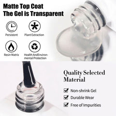 15ml Matt Top Coat UNIQ Professional
