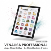 Magic - Glaze 15ml Cat Eye's (24 Pcs Set) VENALALISA Professional