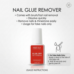 Glue Off 10gm Shills Professional | Nail Glue Remover for Nail Tips, Press-On Nails & Nail Art Adhesive