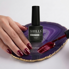 Red Jelly Gel Polish 7.5ml Shills Professional | Transparent Jelly Red Gel Nail Polish for UV/LED Nails