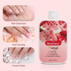 Monomer Acrylic Liquid 500ml Venalisa Professional for Nail Extension & Acrylic Nail Art