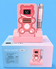 Nail Drill Machine Fefan Master Professional Rechargeable Electric Nail File for Gel & Acrylic Nails ( PINK AND GRAY )
