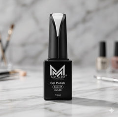 White Gel Polish 15ml MC MEE Professional – High Pigment UV/LED Soak Off Nail Gel for Salon & Home Use
