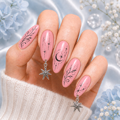 Silver Leaf Nail Charms – 3D Cannabis Style Nail Art Decoration Accessories