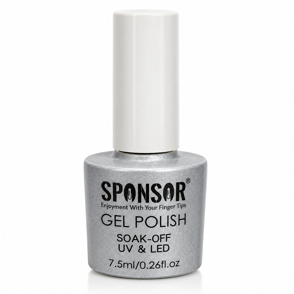 Silver Gel Polish 7.5ml Sponsor – Metallic UV LED Soak Off Nail Gel Polish for Nail Art Sponsor