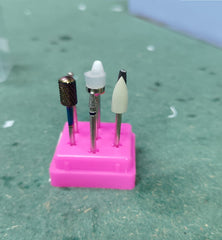 7-Piece Nail Drill Bit Set for Manicure & Pedicure – Carbide, Ceramic & Polishing Bits